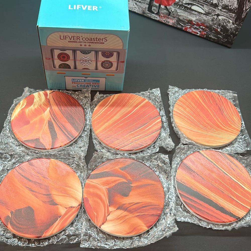 Ceramic kitchenware coasters adding joy to your kitchen varying patterns new